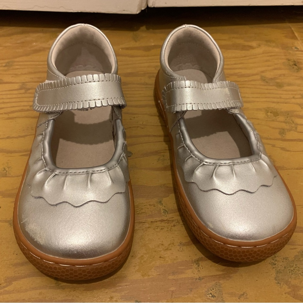 Livie & Luca silver classic ruche Mary Jane